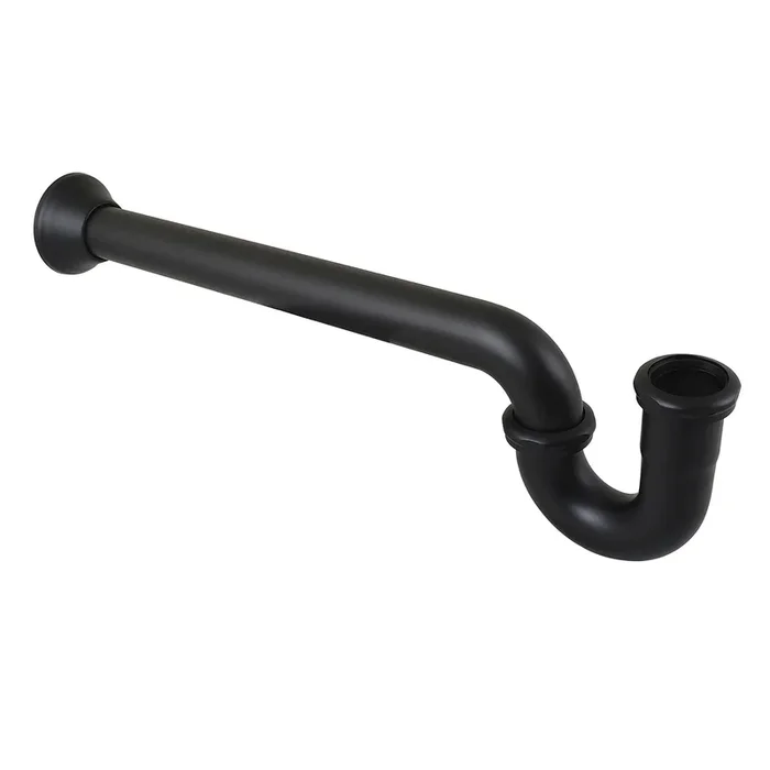 1-1/2″ P-Trap with Bell Flange – Matte Black, 19″ Length, 18 Gauge by Kingston Brass
