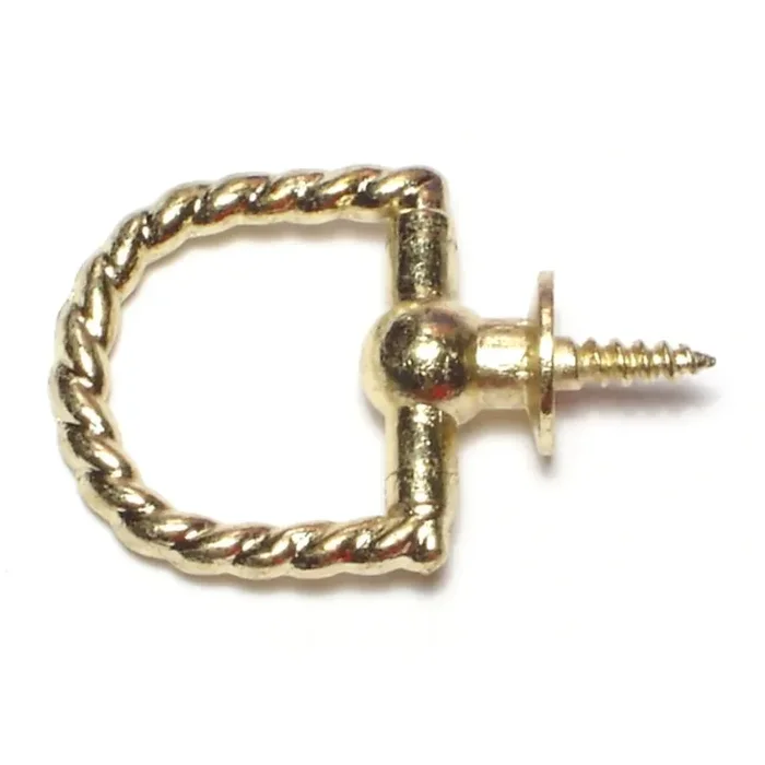 1-1/8″ Solid Brass Rope Twist Rings