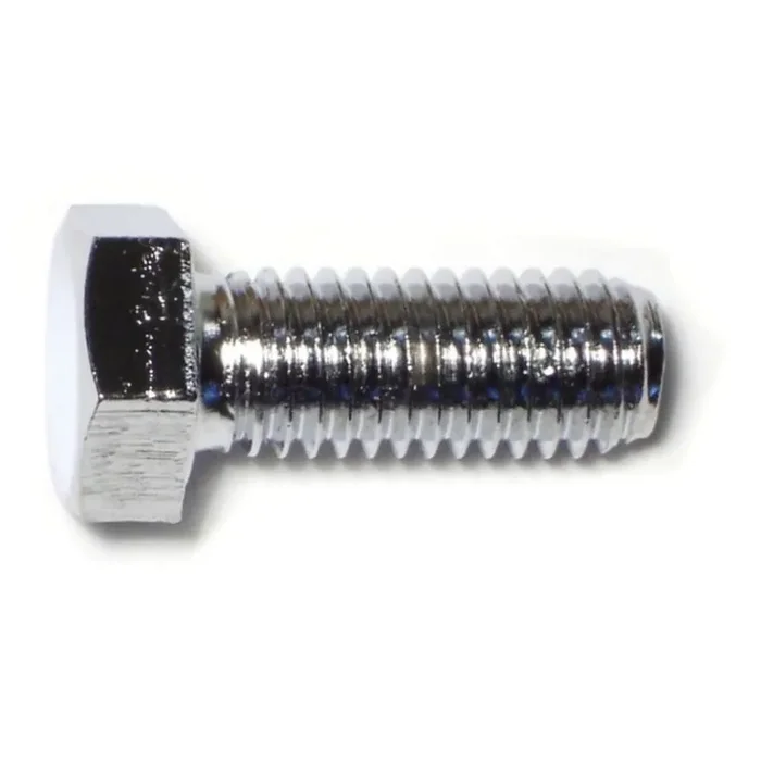 1/2″-13 x 1-1/4″ Chrome Plated Grade 5 Steel Coarse Thread Hex Cap Screws