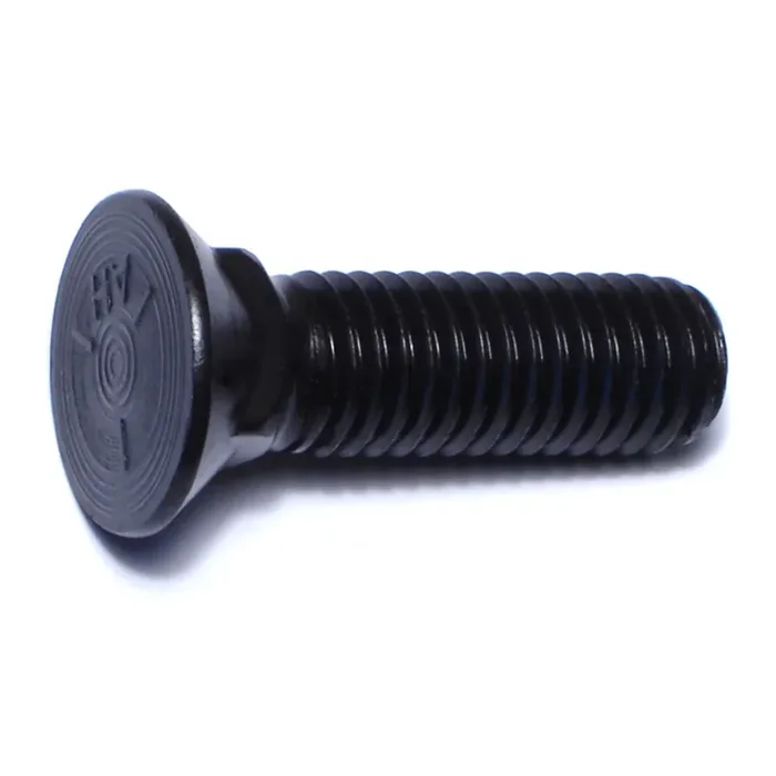 1/2″-13 x 1-3/4″ Plain Grade 5 Steel Coarse Thread Flat Head Plow Bolts