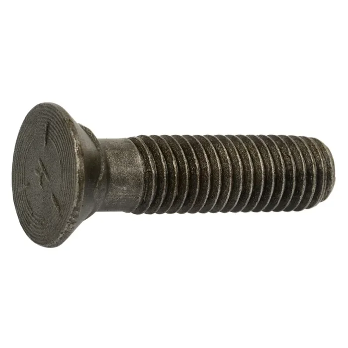1/2″-13 x 2″ Plain Grade 5 Steel Coarse Thread Flat Head Plow Bolts