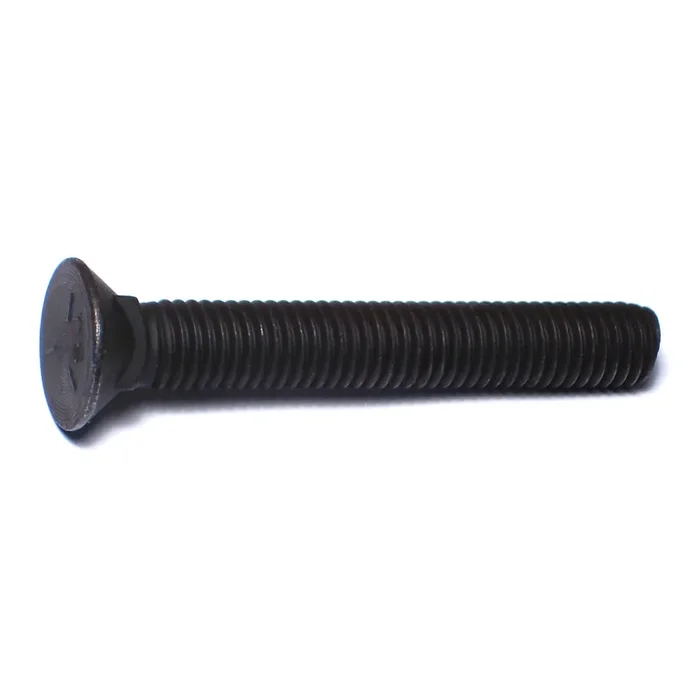 1/2″-13 x 3-1/2″ Plain Grade 5 Steel Coarse Thread Flat Head Plow Bolts