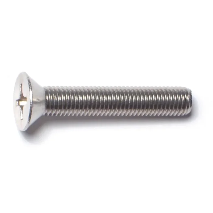 1/4″-28 x 1-1/2″ 18-8 Stainless Steel Fine Thread Phillips Flat Head Machine Screws