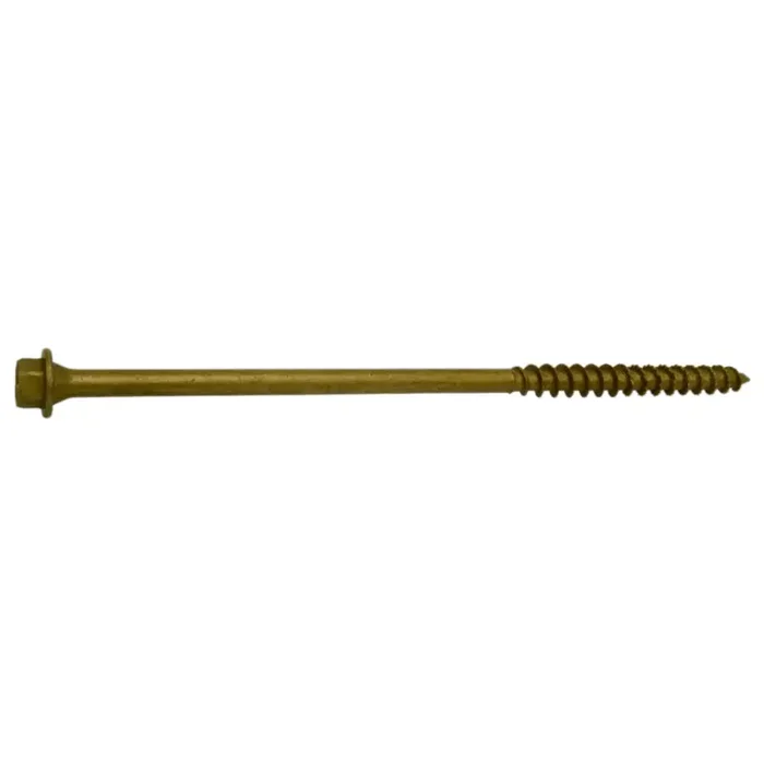 1/4 x 6″ Hex Head Tan Timber Saberdrive Screws Bulk Box (50 pcs.)