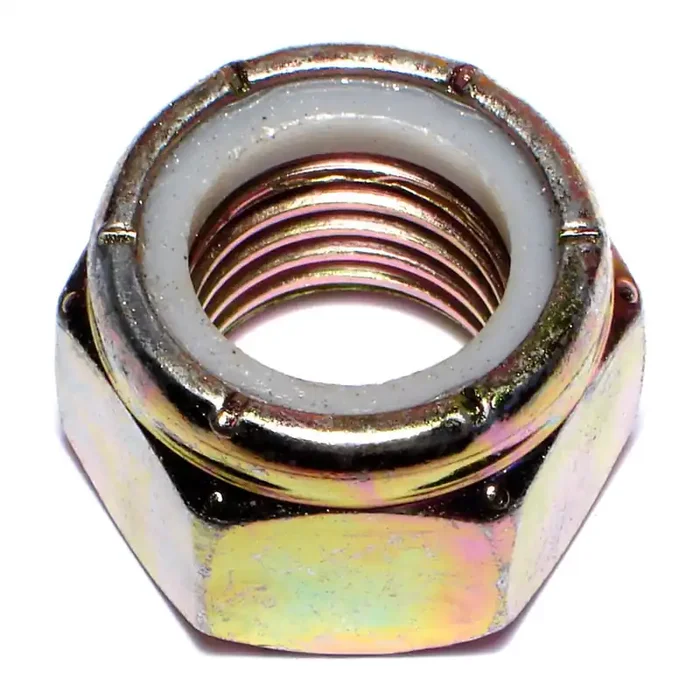 1″-8 Zinc Plated Grade 8 Steel Coarse Thread Nylon Insert Lock Nuts