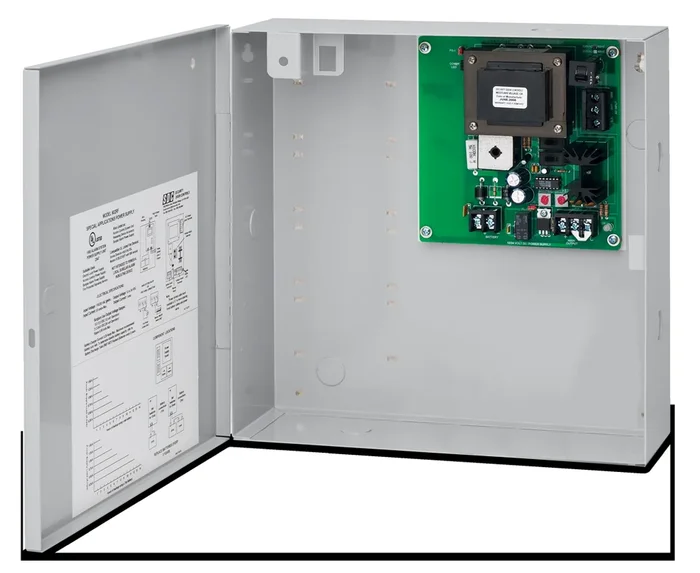 1 Amp Power Supply Controller with Key Lock Cover – Security Door Controls
