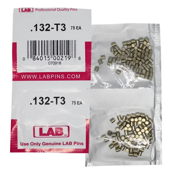.132 Top Pin – Color-Coded Brass Alloy for Lock Components