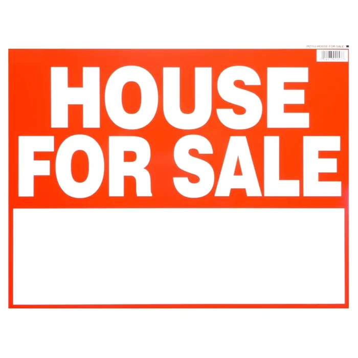 14″ x 18″ Styrene Plastic “House for Sale” Signs