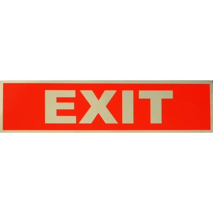 2″ x 8″ Mylar Plastic “Exit” Peel & Stick Signs