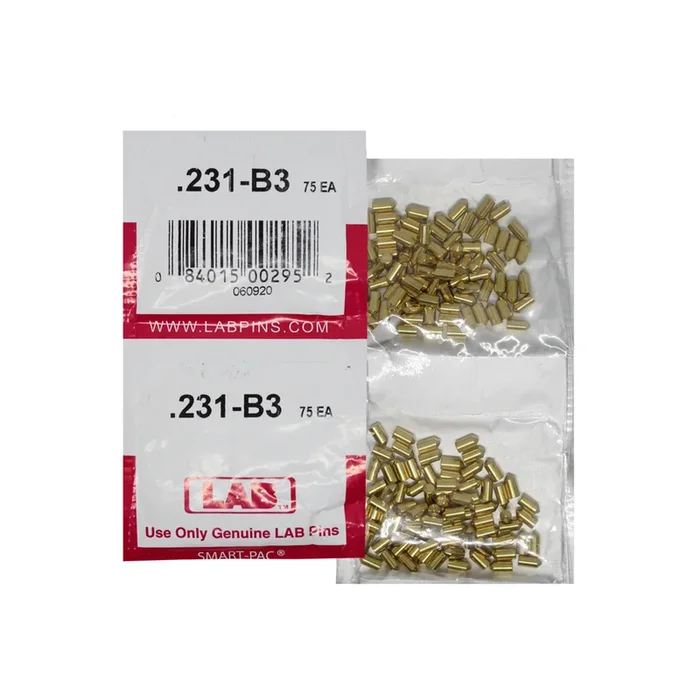 .231 Bottom Pin – Color-Coded Brass Alloy – Smart Pack 150 Pins