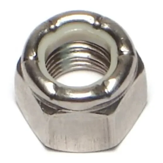 3/8″-24 18-8 Stainless Steel Fine Thread Nylon Insert Lock Nuts