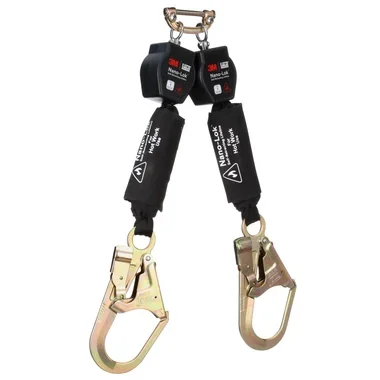 3M DBI-SALA Nano-Lok Hot Work Twin-Leg Personal Self-Retracting Lifeline – Kevlar Fiber Web – 6 ft – 3100567