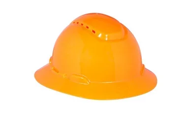 3M Full Brim Hard Hat H-807V – Hi-Vis Orange 4-Point Ratchet Suspension – Vented – 20 EA/Case