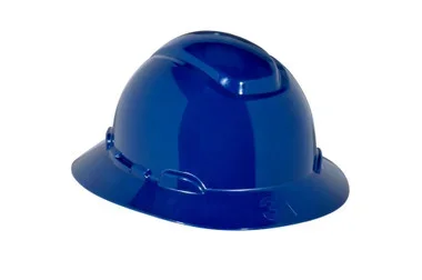 3M Full Brim Hard Hat H-810R – Navy Blue 4-Point Ratchet Suspension – 20 EA/Case