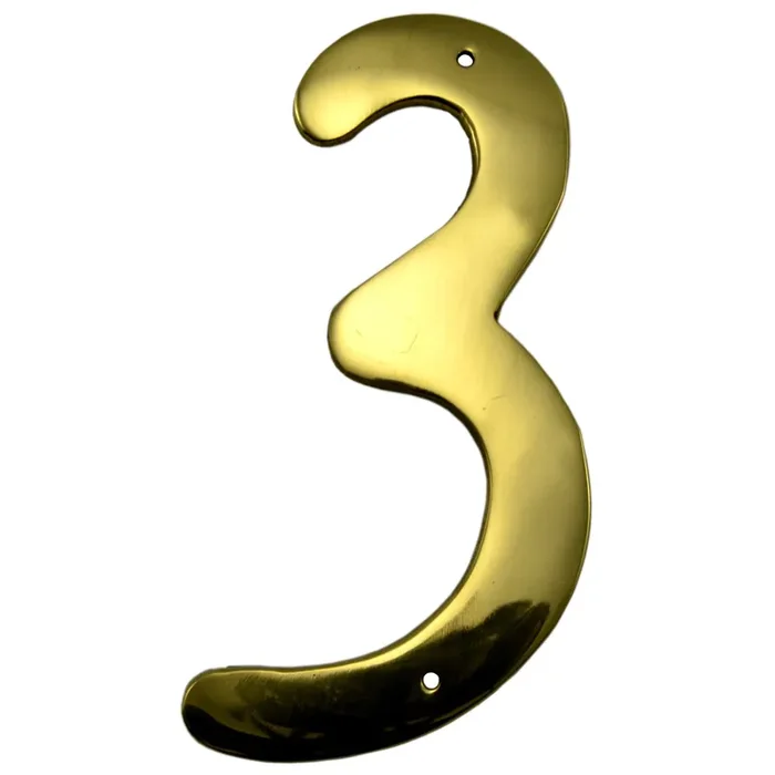 4″ – “3” Thin House Numbers