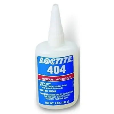 404 Instant Adhesive, 4 oz, Bottle, Clear