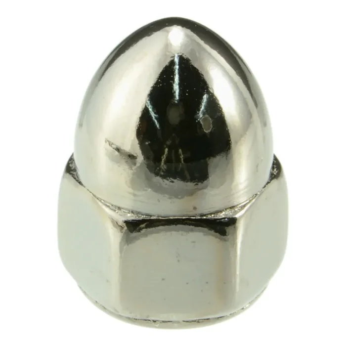 5/16″-24 Black Chrome Plated Steel Fine Thread Acorn Nuts