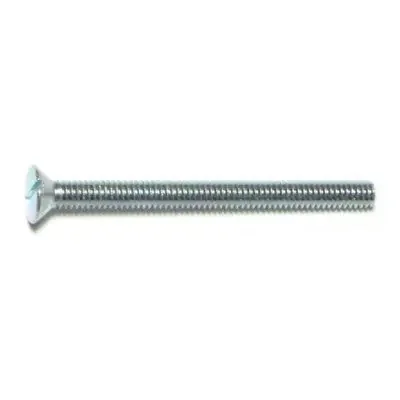 5/32 x 2″ Zinc Plated Steel Coarse Thread Slotted Flat Head Stove Bolts