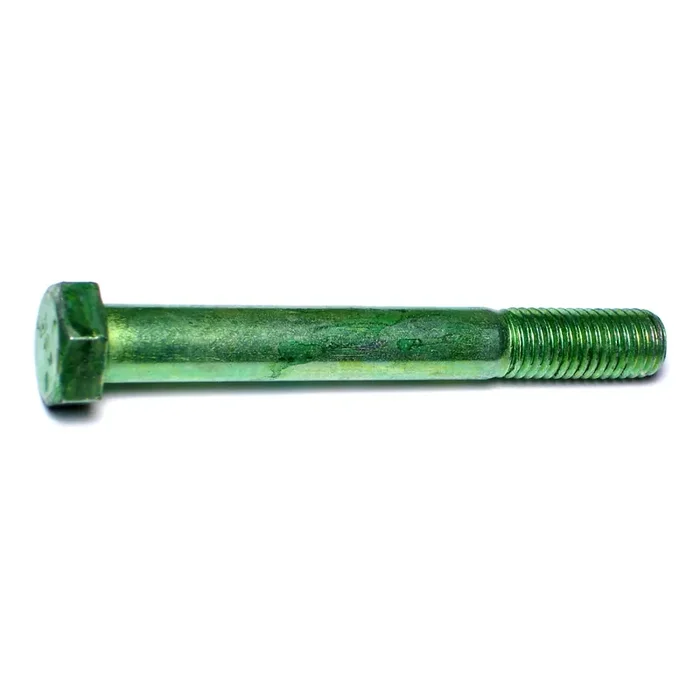 5/8″-11 x 5″ Green Rinsed Zinc Plated Grade 5 Steel Coarse Thread Hex Cap Screws