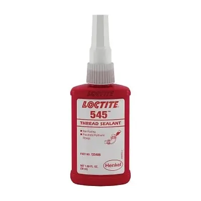 545 Thread Sealant, Hydraulic/Pneumatic Fitting, 10 mL Bottle, Purple