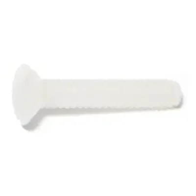 6-32 x 3/4″ Nylon Plastic Coarse Thread Slotted Oval Head Machine Screws