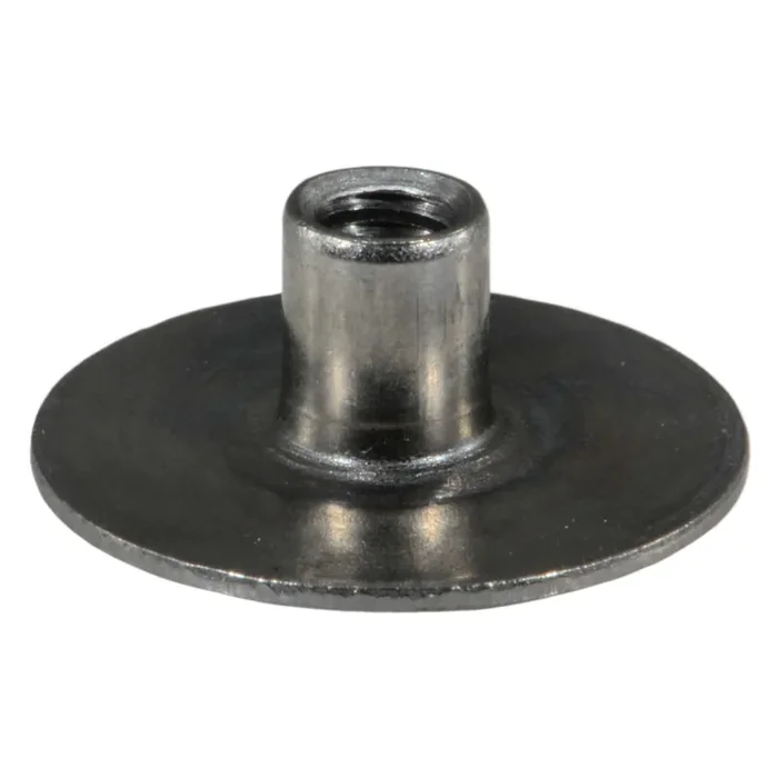 8-32 x 1/4″ Plain Steel Coarse Thread Round Weld Nuts