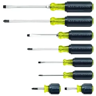 8-Pc Cushion-Grip Screwdriver Set, Phillips/Slotted