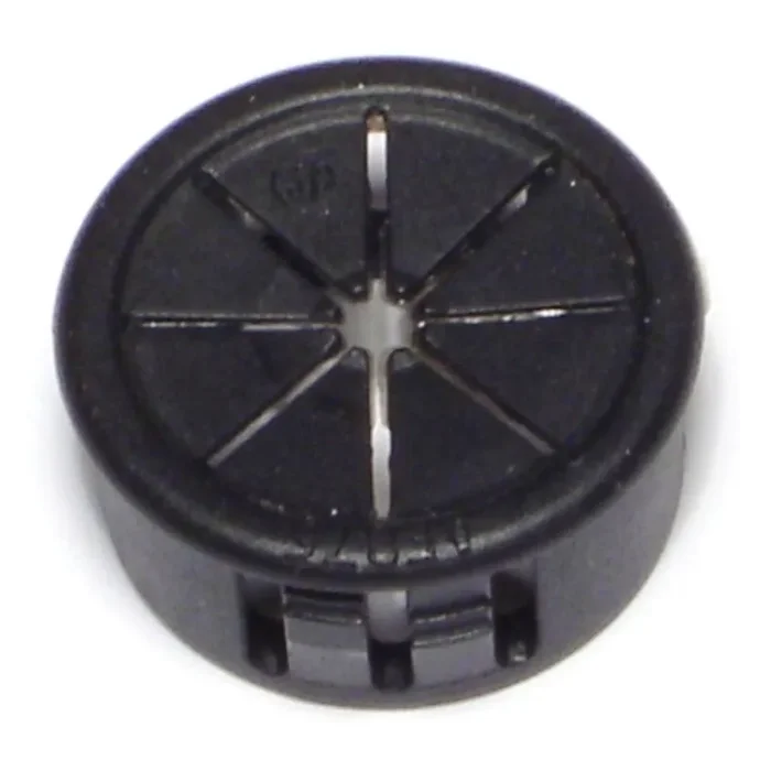 .937″ OD x 9/16″ Black Nylon Plastic Panel Grommets
