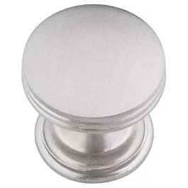 American Diner Style Cabinet Hardware Knob, Chrome 1 Inch Diameter.