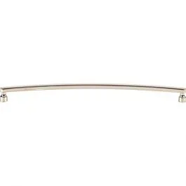 Atlas Homewares Lennox 12″ (305mm) Center to Center, Overall Length 12-1/2″ (318mm), Polished Nickel Cabinet Hardware Pull / Handle