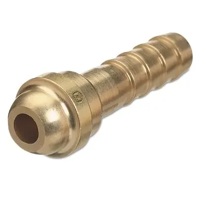 Barbed Hose Nipple, 200 psig, Brass, B-Size