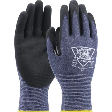 Barracuda Seamless Knit Polykor Blended Glove w/Nitrile Coated Foam Grip on Palm & Fingers – Blue – 1/DZ – 715HNFR