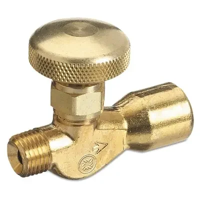 Brass Body Valve for Non-Corrosive Gases, Flow Metering, 200 PSIG, Brass, B-Size, 9/16 in – 18 LH(M)