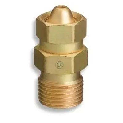 Brass Cylinder Adaptors, CGA-200 “MC” Acetylene To CGA-300 Commercial Acetylene