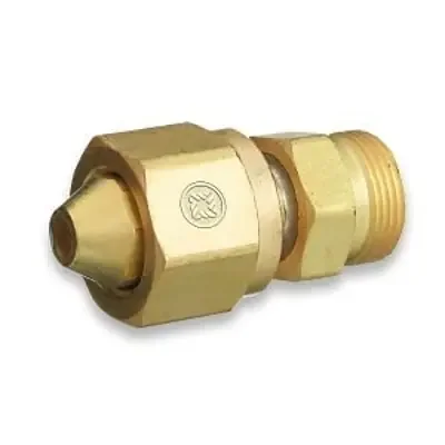 Brass Cylinder Adaptors, From CGA-300 Commercial Acetylene To CGA-520 “B” Tank