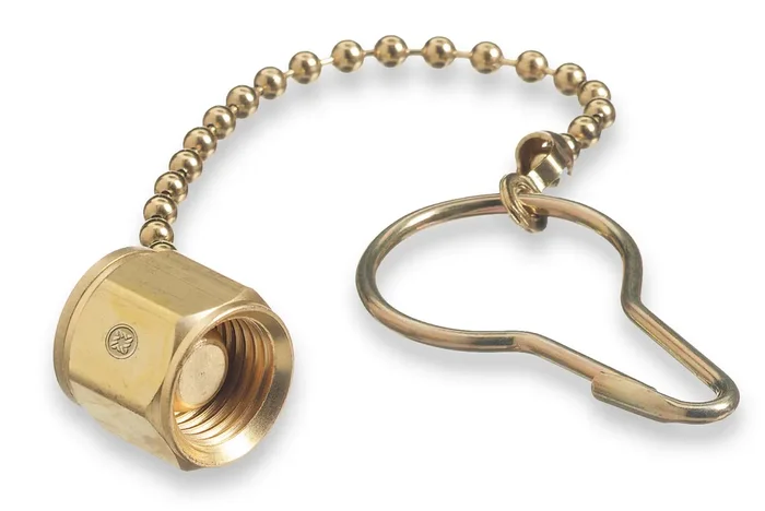 Chain & Plug Assemblies, Plug Assembly, 200 psi, Oxygen, Brass