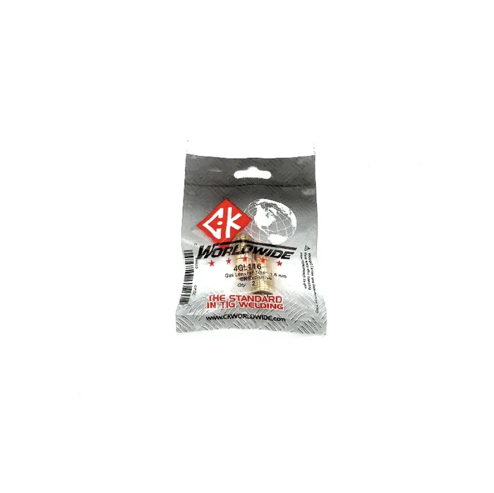 CK Stubby Gas Lens Collet Bodies for 17/18/26 Style Torches (Assorted Sizes 1/16, 3/32, 1/8) – 2 Pack