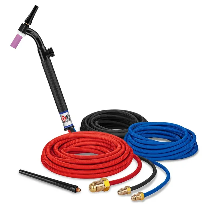 CK Worldwide CK20 Water Cooled Flex Head TIG Torch With Gas Valve