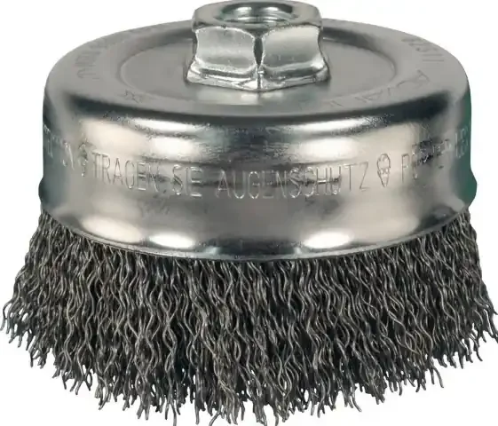 Crimped Wire cup 6″