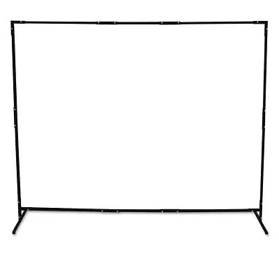 Curtain Frame, 6 ft X 6 ft Expandable to 6 ft X 8 ft, Steel, Black