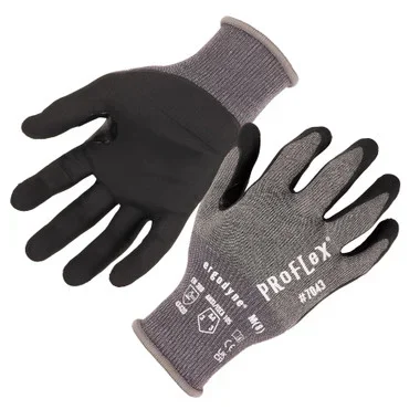 Ergodyne ProFlex 7043 Nitrile Coated Cut-Resistant Gloves – ANSI/ISEA 105-2016 A4, EN 388: 4X42D, 18g – 1-pair