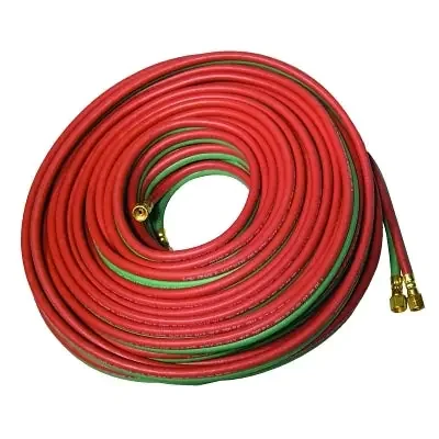 Grade T Twin-Line Welding Hose, 3/8 in, 700 ft Reel, Fuel Gases and Oxygen