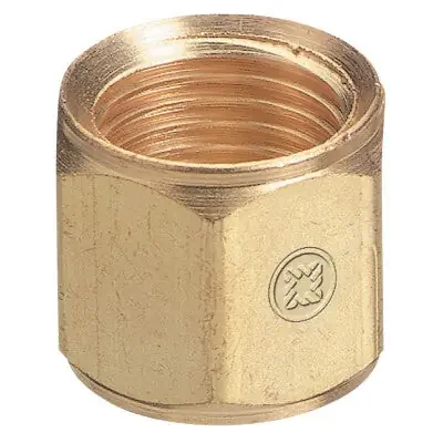 Hose Nuts, 200 PSIG, Brass, C-Size, Oxygen