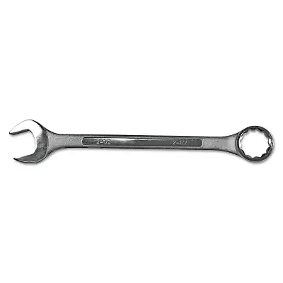 Jumbo Combination Wrench, 1-1/4 in Opening, 14-9/16 in L, 12-point, Nickel Chrome Plated Finish