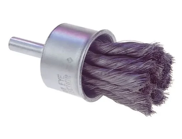 Knot End Brush SS 1″ 1/4shk