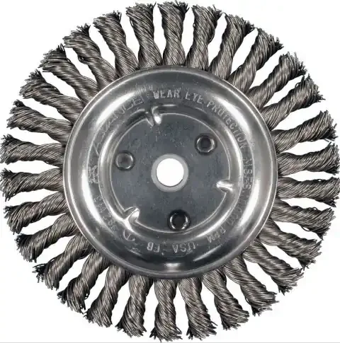 Knotted Wire wheel 6″
