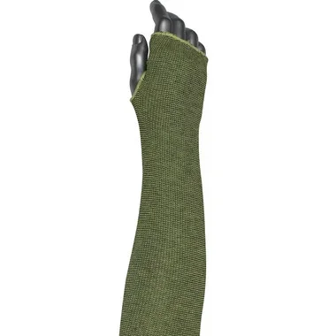 Kut Gard Single-Ply ACP / DuPont Kevlar Blended Sleeve w/Smart-Fit & Thumb Hole – Green – 144/EA – 10-21KVACPMBKTH