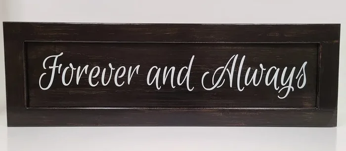 Liberty Home Forever and Always Wooden Gun Storage Sign