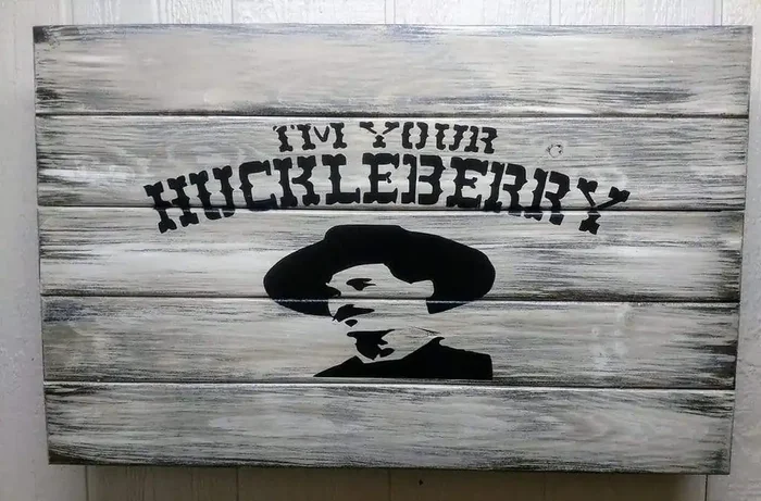 Liberty Home I‘m Your Huckleberry Hidden Gun Storage Sign