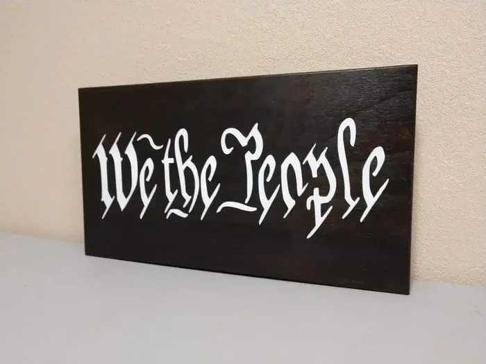 Liberty Home We the People Mini Gun Storage Sign